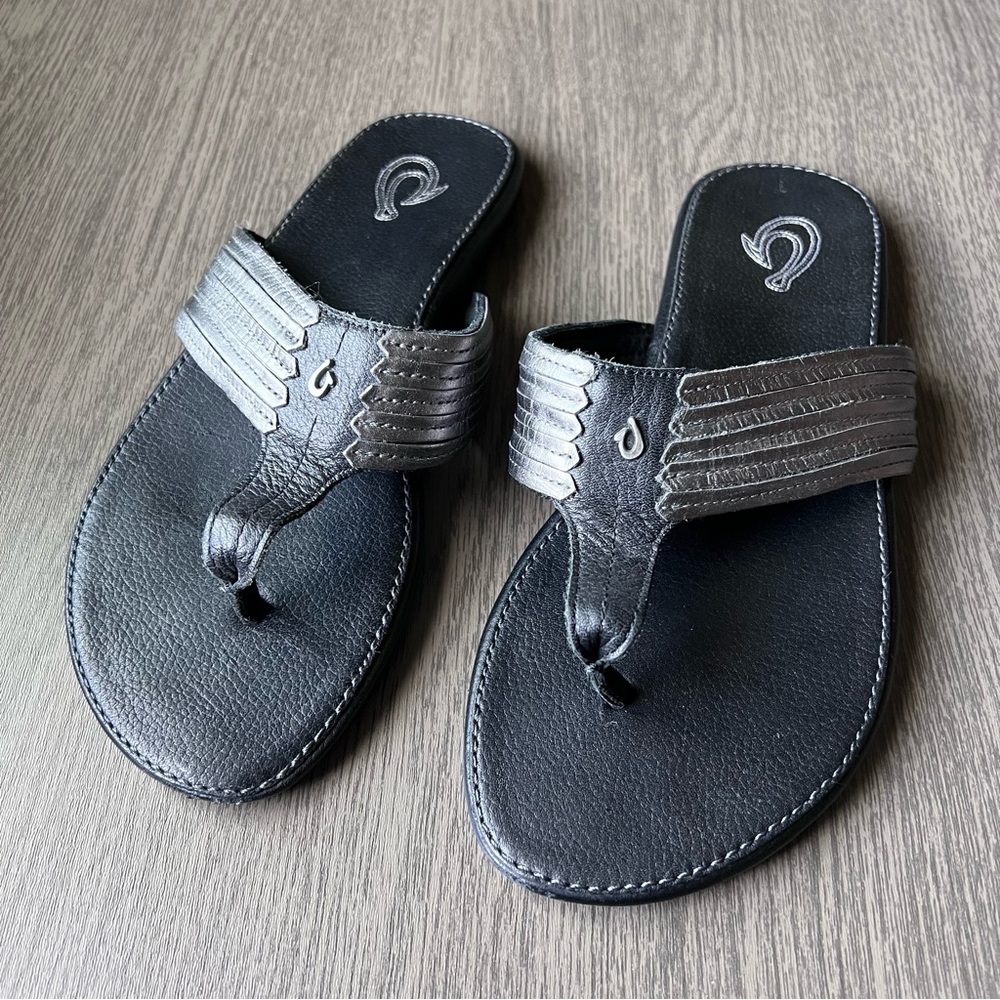OluKai Mahina Leather Sandals